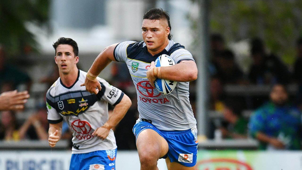 QRL; Pre-season trial – Townsville Blackhawks Vs Northern Pride at Jack Manski Oval. Wiremu Greig. Picture: Alix Sweeney