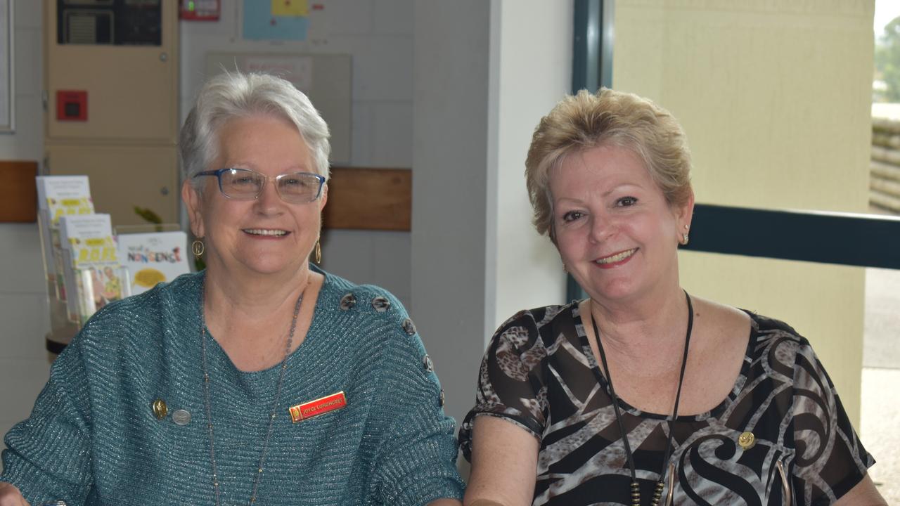 Joyce Longhurst and Glenda Standen were at the door of the Pavilion, ready to greet guests.