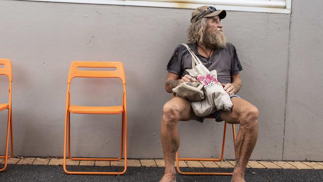 Bob, a regular at the Orange Sky laundry service. Picture: Mark Cranitch.