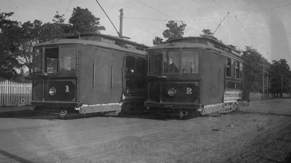 New electric trams in Melbourne during Bent’s premiership.