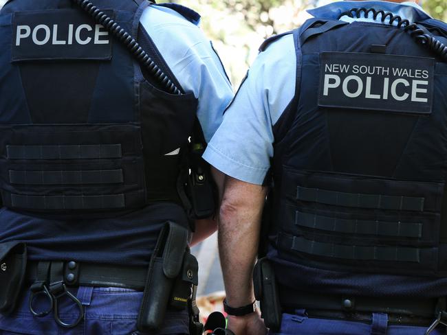 SYDNEY, AUSTRALIA , NSW Police Force general generic stock GV breaking news police tape image at the Headquarters in Surry Hills, Sydney Australia. Picture: NCA Newswire / Gaye Gerard