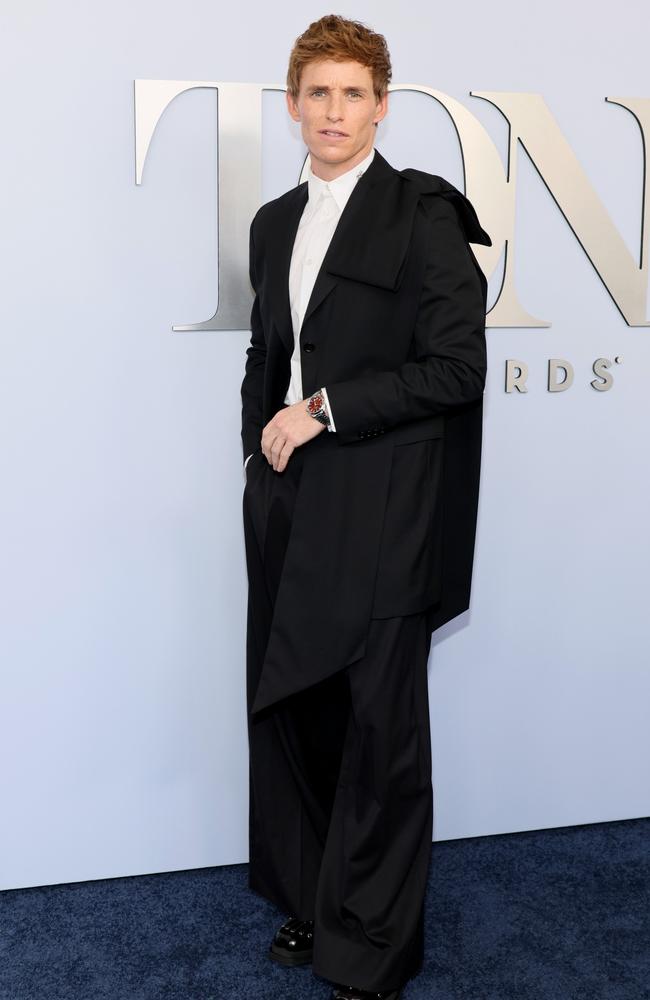 The actor was pictured earlier in the evening on the red (well, blue) carpet. Picture: Dia Dipasupil/Getty Images