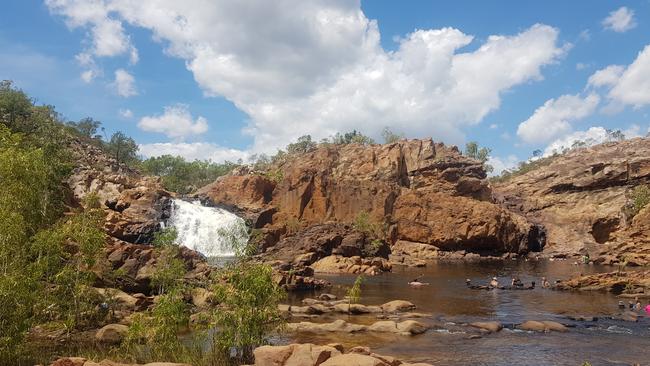 Edith Falls is a great spot to camp. Picture: LAUREN ROBERTS