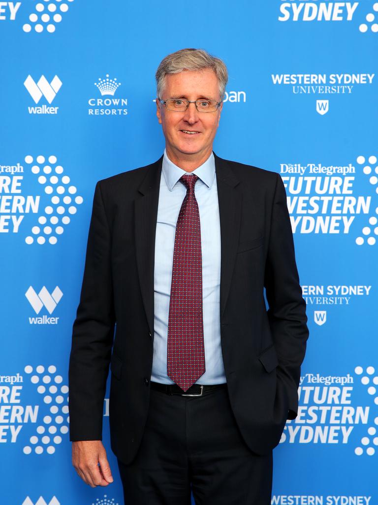 CEO of Western Sydney Airport Simon Hickey at the forum. Picture: Toby Zerna