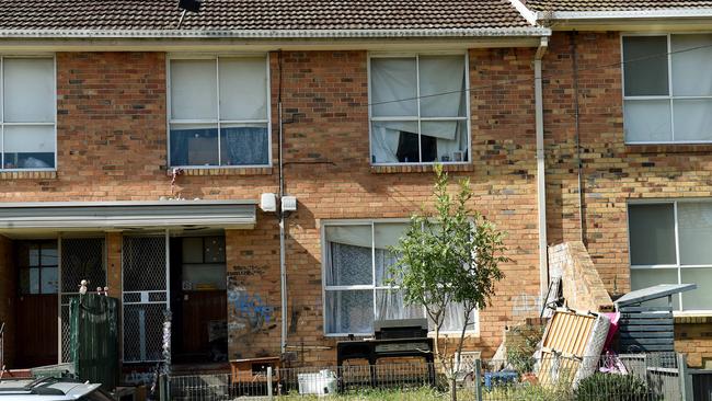 A typical front yard in the village at Heidelberg West. Picture: Mike Keating.