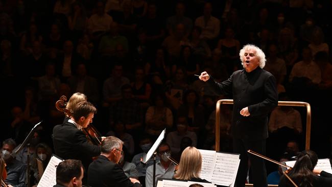 The LSO conducted by Sir Simon Rattle. Picture: Mark Allan