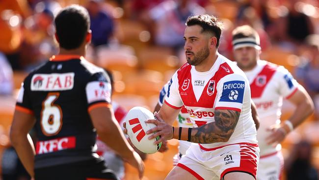 Jack Bird found himself in hot water for comments he made about Dragons fans on Wednesday morning. Picture: Chris Hyde/Getty Images