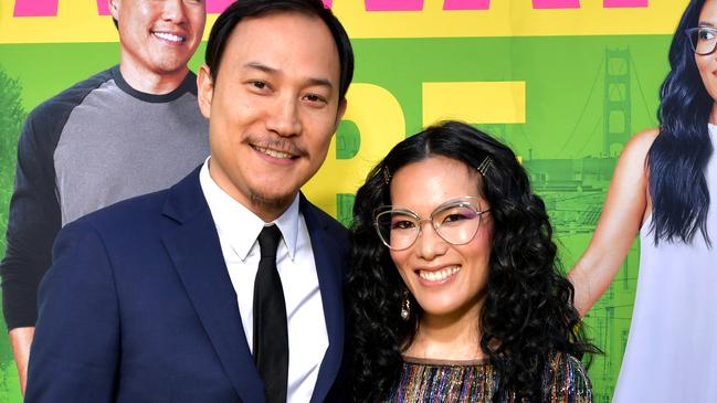 Ali Wong with Justin Hakuta. Picture: Emma McIntyre/Getty Images for Netflix