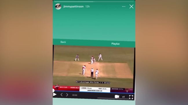 James Pattinson takes to Instagram after suspension