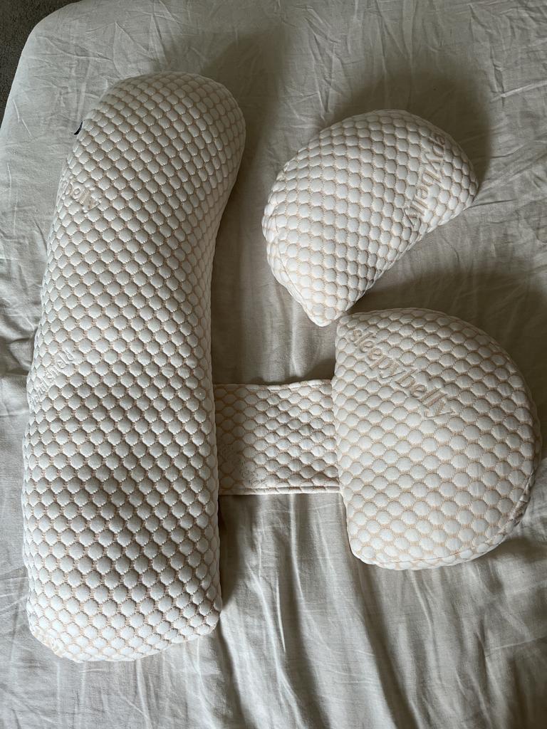 Sleepybelly Pregnancy Pillow. Picture: Hannah Paine/Supplied