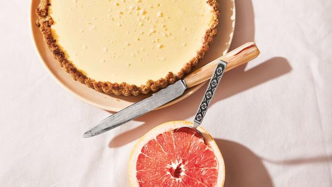 Cream cheese tart. Picture: Nikole Herriott