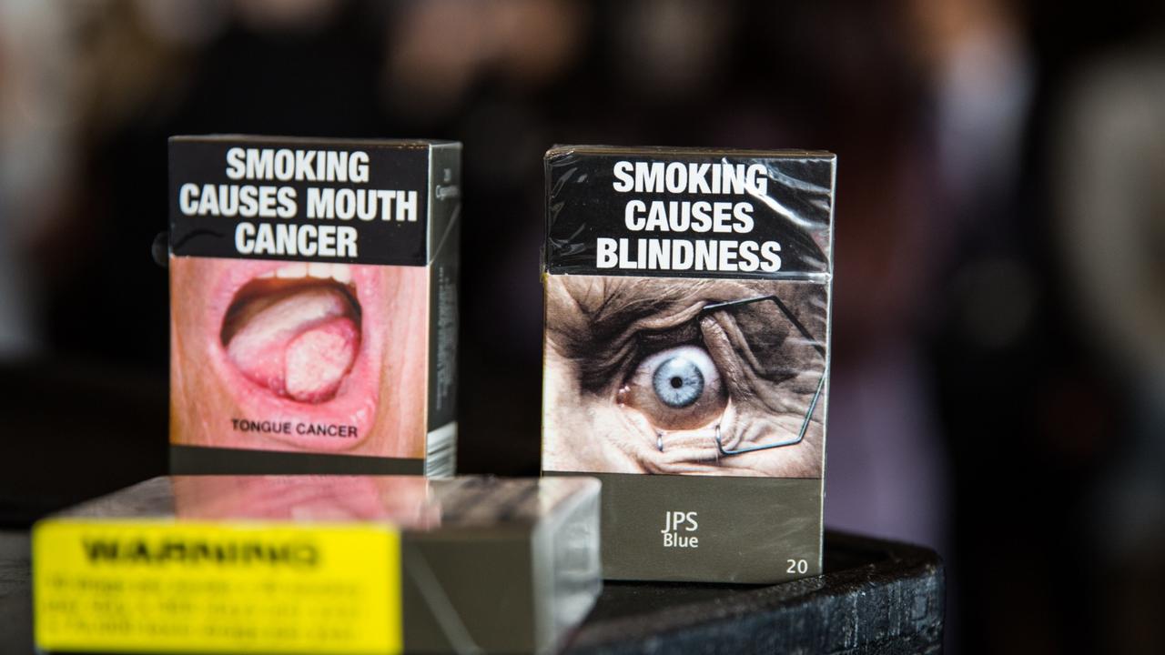 If the legislation is passed, warnings on cigarette packages would be updated and extended to individual cigarettes. Picture: NewsWire