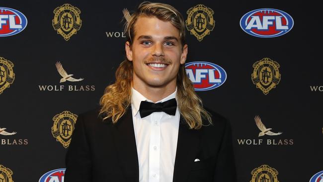 The young gun at the 2021 Brownlow Medal Count. Picture: Dylan Burns