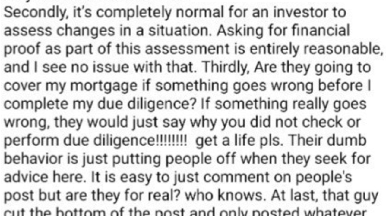 The landlord defended themselves against the criticism in an update.
