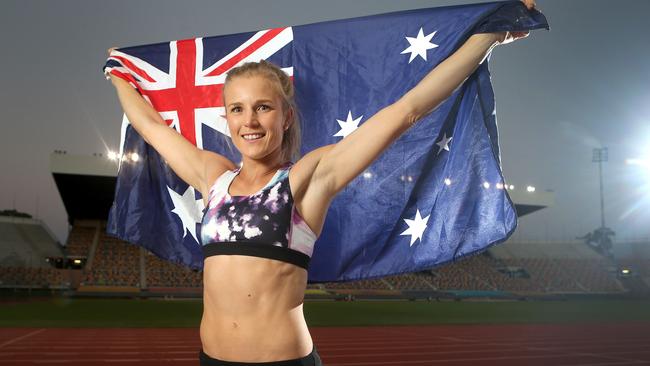 Long jumper Chelsea Jaensch is off to the Rio Olympics despite taking a seven-year break from athletics between the ages of 19 and 26. Picture: Jono Searle.