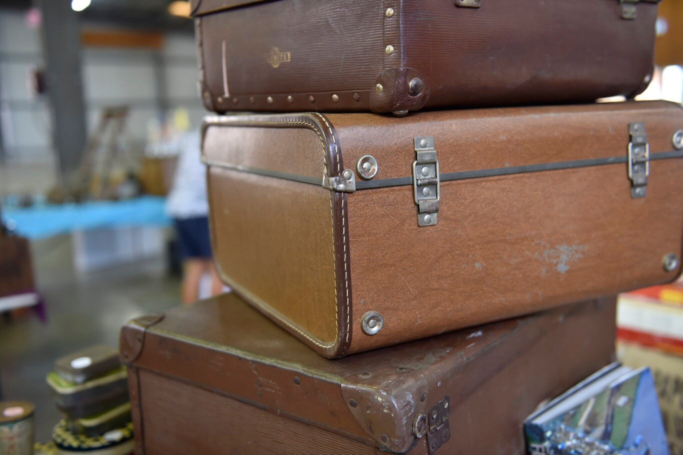 Stall holders set up for annual Swap Meet at Toowoomba Showgrounds. February 2019. Picture: Bev Lacey