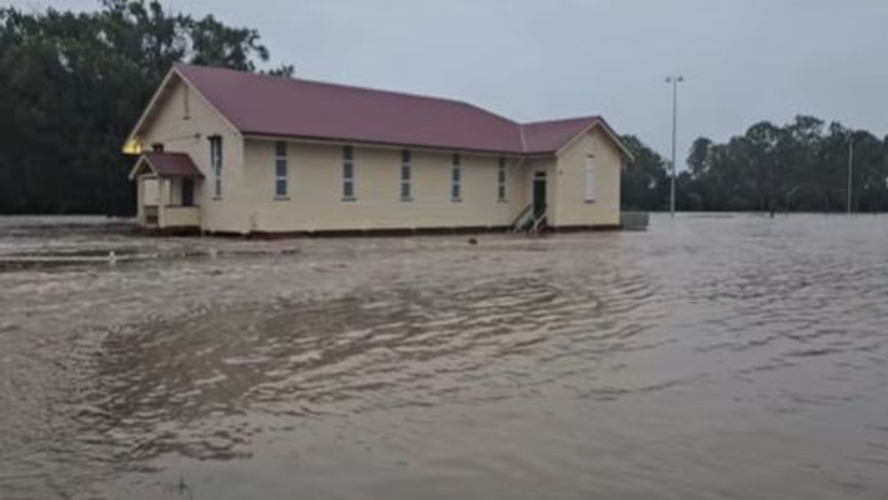 A Blackstone property has been surrounded by floodwaters on March 10, 2025. Picture: supplied