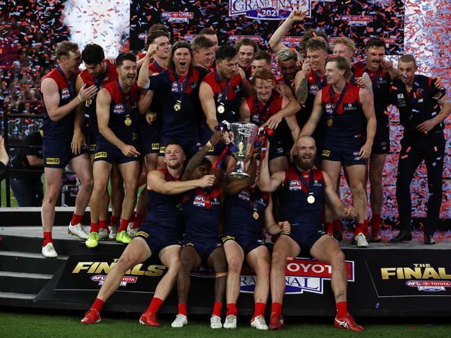 PERTH. 25/09/2021. AFL Grand Final.  Melbourne vs Western Bulldogs at Optus Stadium, Perth.  .     . Photo by Michael Klein