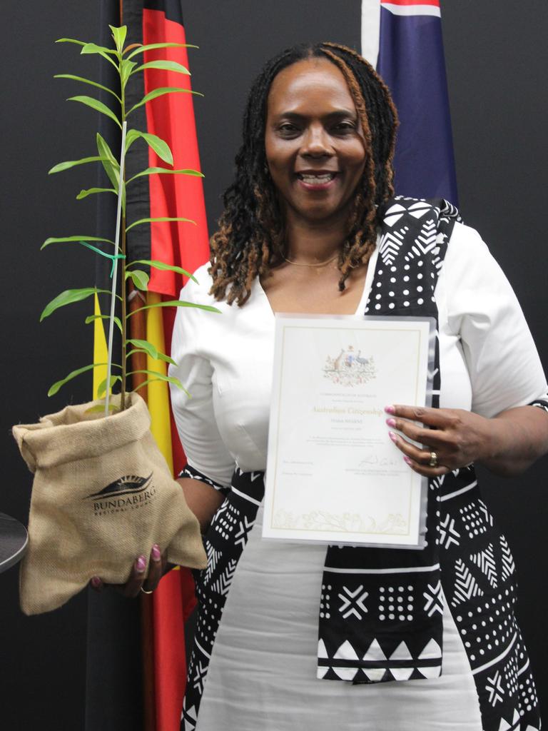 Hilda Sharne became an Australian citizen at the 2024 Australian Citizenship Ceremony in Bundaberg.