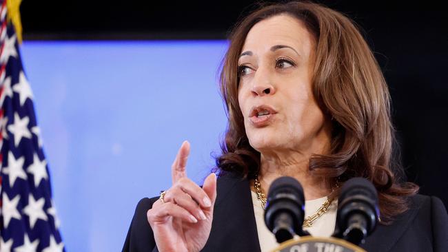 If the president stays on the ticket, Kamala Harris will be under more pressure to show voters she is ready to serve if needed. Picture: Anna Moneymaker / Getty Images North America