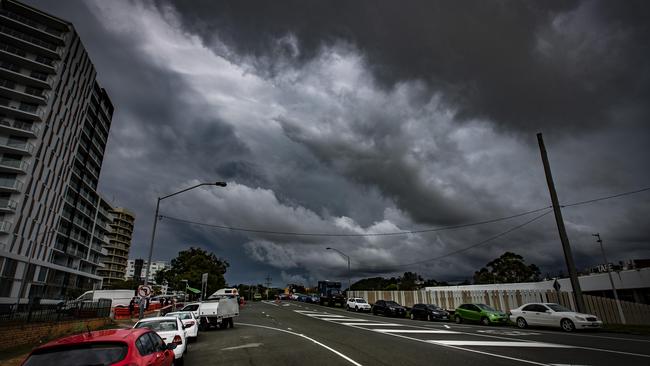 Dark clouds gather over Coolangatta Picture: Nigel Hallett