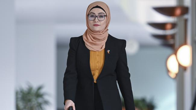 Senator Fatima Payman at Parliament House in Canberra. Picture: NewsWire / Martin Ollman