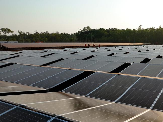 drone shot 2 5B solar farm at Wurrumiyanga Tiwi Islands NT. Picture: Supplied