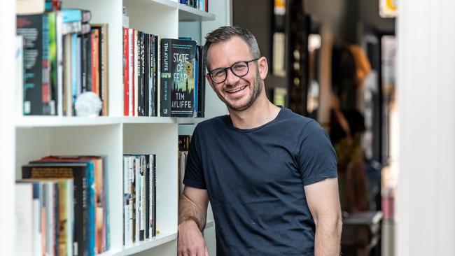 Media executive Tim Ayliffe is making waves as one of Australia's most exciting new thriller writers. Picture: AAP