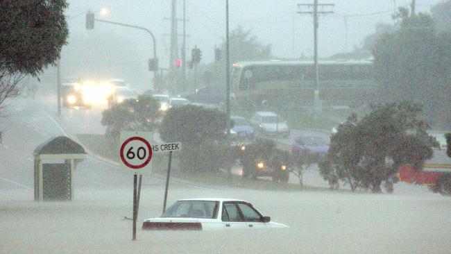 Flooding on the Gold Coast on June 30, 2005.