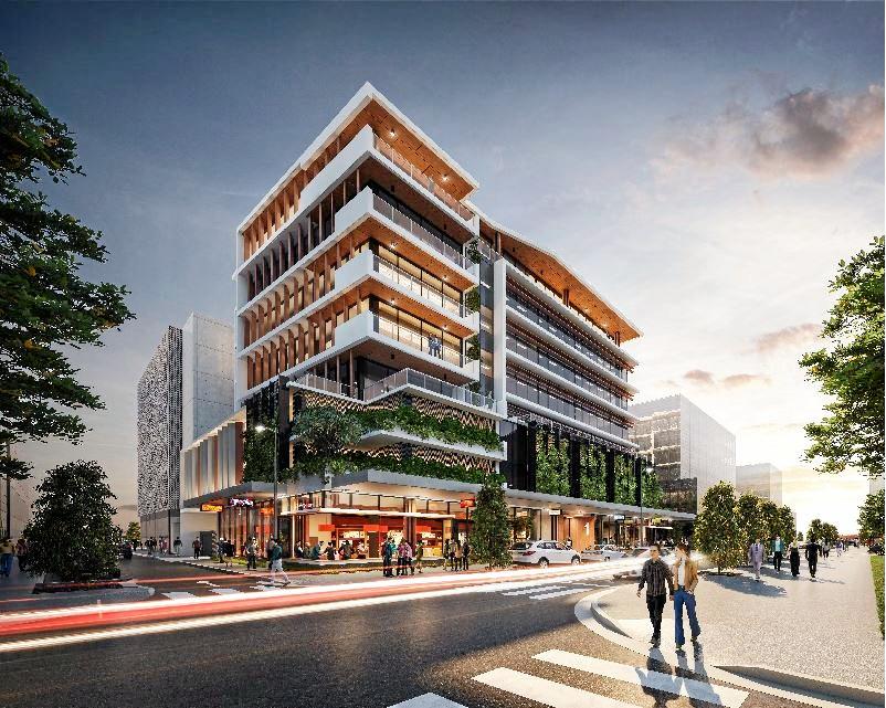 Foundation Place is a $30 million cutting-edge commercial premises and the first building to emerge in the core commercial area of Maroochydore City. Picture: Contributed