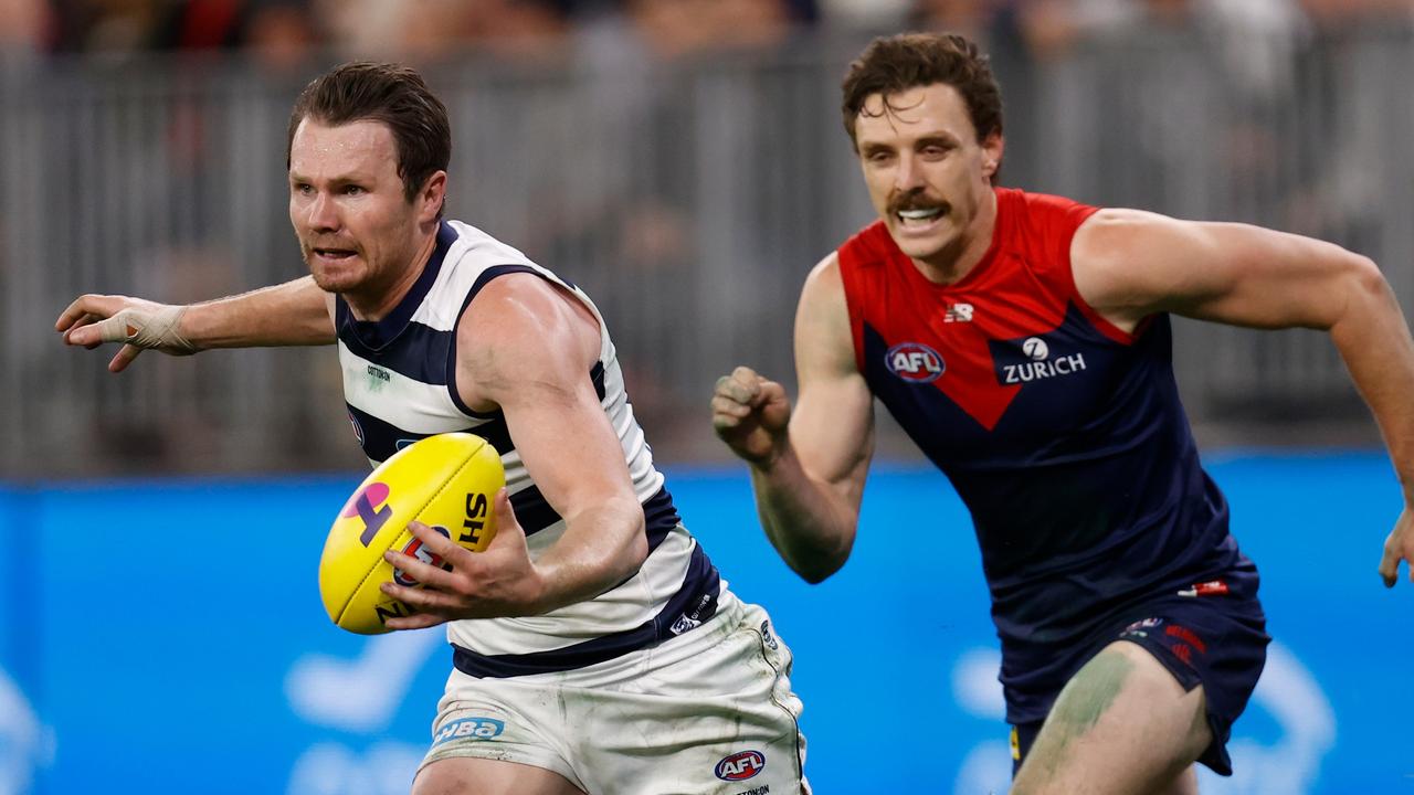 Dangerfield said the virus was not to blame for the Cats’ poor showing against Melbourne. Picture: Getty