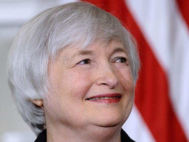 Ready to run the show ... Janet Yellen smiling as US President Barack Obama announces her nomination for as Federal Reserve chairman at the White House in Washington, DC. Picture: AFP