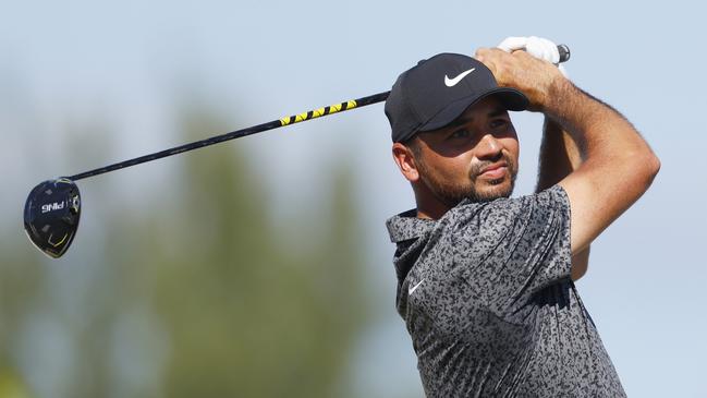 NASSAU, BAHAMAS - DECEMBER 03:  Jason Day of Australia plays his shot from the fourth tee during the final round of the Hero World Challenge at Albany Golf Course on December 03, 2023 in Nassau, Bahamas. (Photo by Mike Ehrmann/Getty Images)