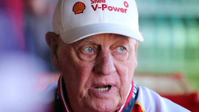 DJR/Team Penske Co-Owner Dick Johnson during the second practice session of the Newcastle 500 today. Picture: TIM HUNTER