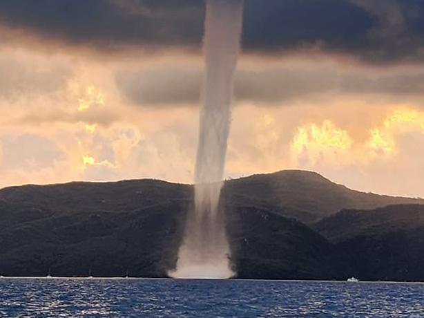 ‘It was freaky’: Tornado-like waterspout stuns Qld fishos