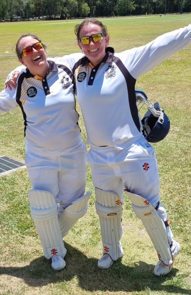 Caloundra cricketer Natasha Woodgate (right). Picture: Contributed.