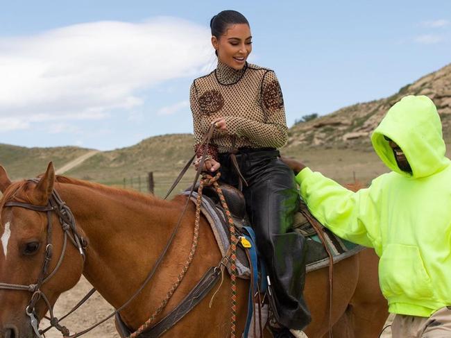 Happier times for the couple in Wyoming. Picture: Instagram