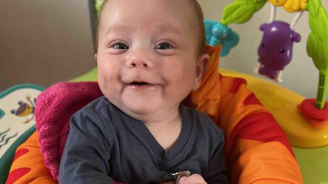 20-month-old baby Levi took his final breaths after he was diagnosed with irreversible brain damage. Picture: Supplied.