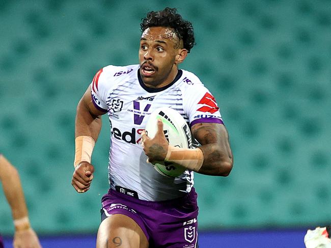 Melbourne's Josh Addo-Carr is the latest in a long line of instant fullback fixes sought by the Wests Tigers. Picture: Phil Hillyard