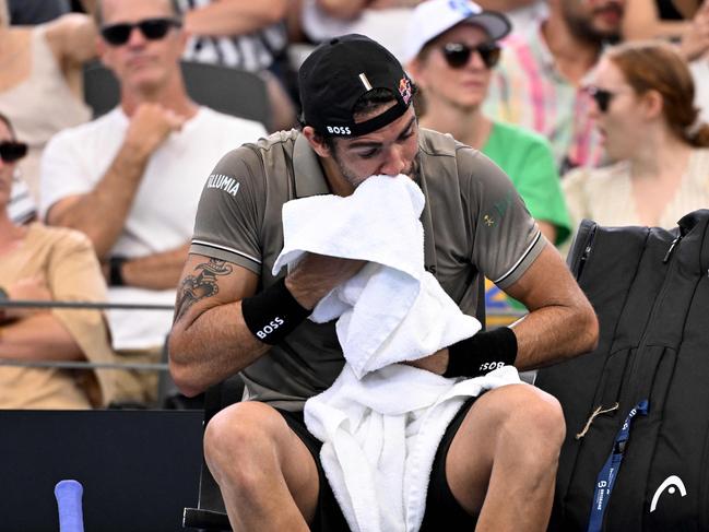 Matteo Berrettini had no answers in the final two sets. Picture: William West/AFP