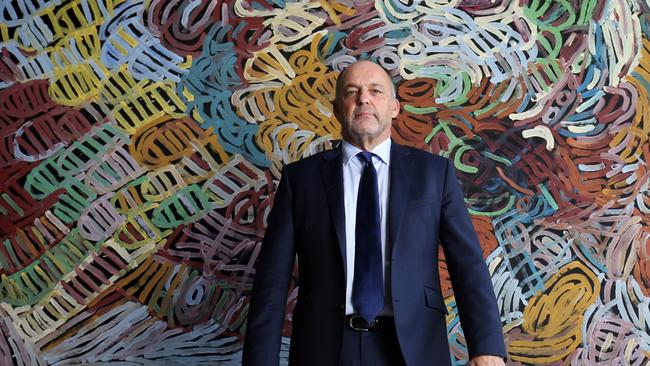 Sir Clive Cowdery at AMP's headquarters in Sydney. James Croucher/The Australian