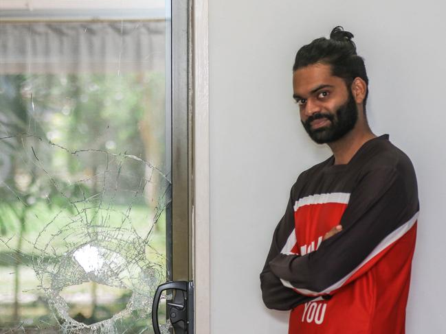 Palmerston man Radhesh Krishnan has had his home broken into for the third time in three years. Picture: Glenn Campbell