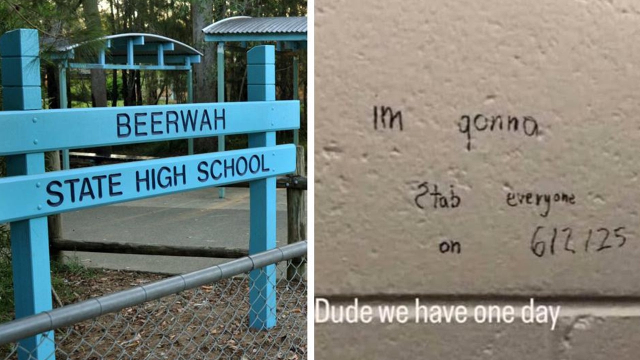 ‘Stab everyone’: Police investigate threatening high school wall graffiti