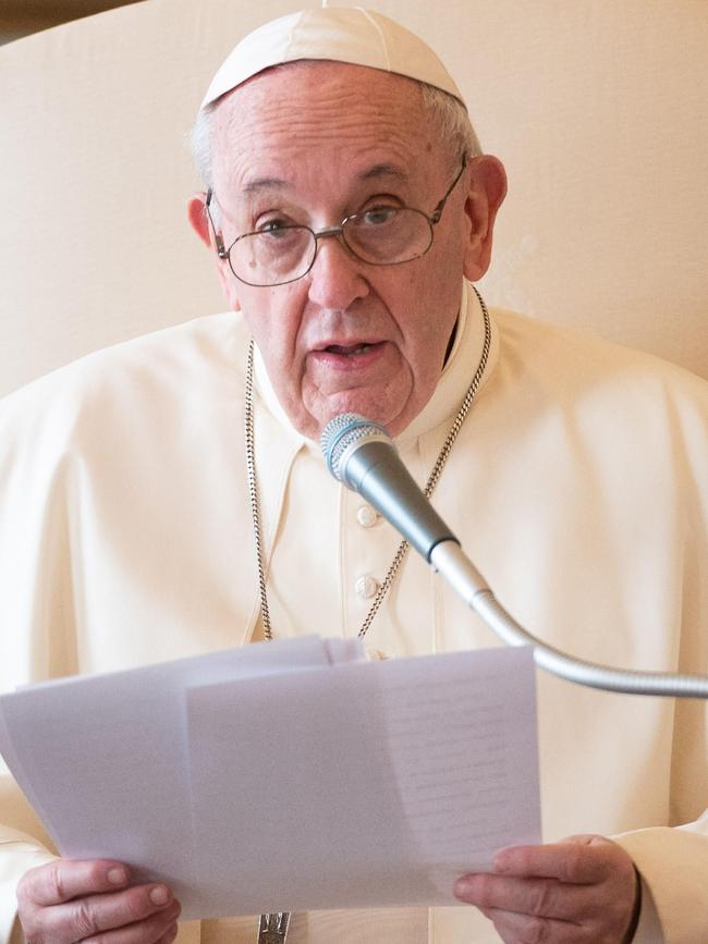 Pope Francis. Picture: AFP