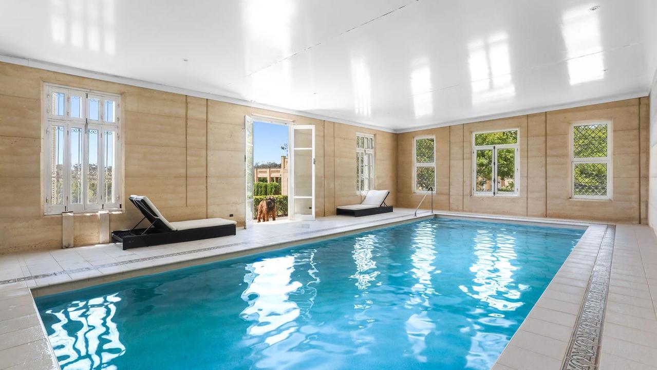 The Bowral property includes an indoor pool.