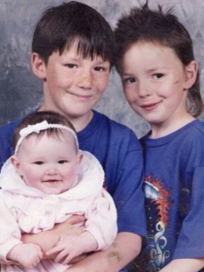 The Hibberds as children.