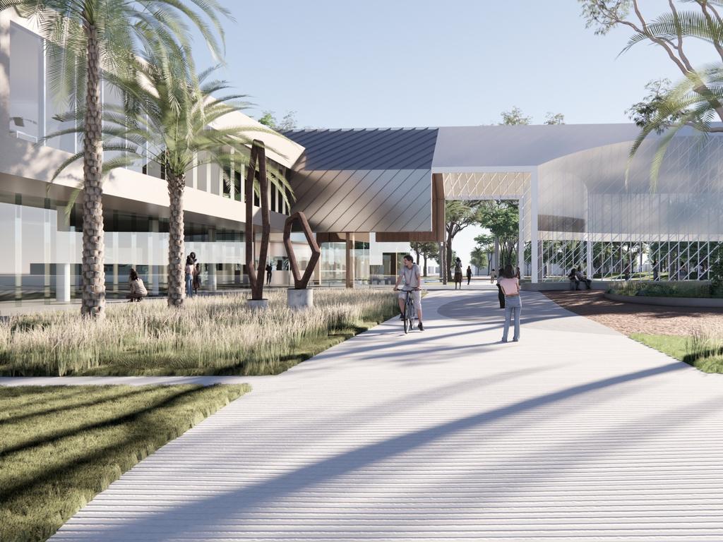 Western Downs Regional Council has released concept designs for their planned cultural centre precinct set to be built at Thomas Jack Park in Dalby. Photo: WDRC.