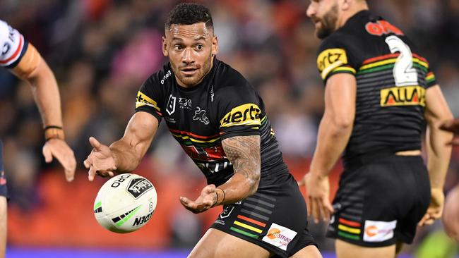 Api Koroisau was in everything for Penrith. Picture: Robb Cox/NRL Photos