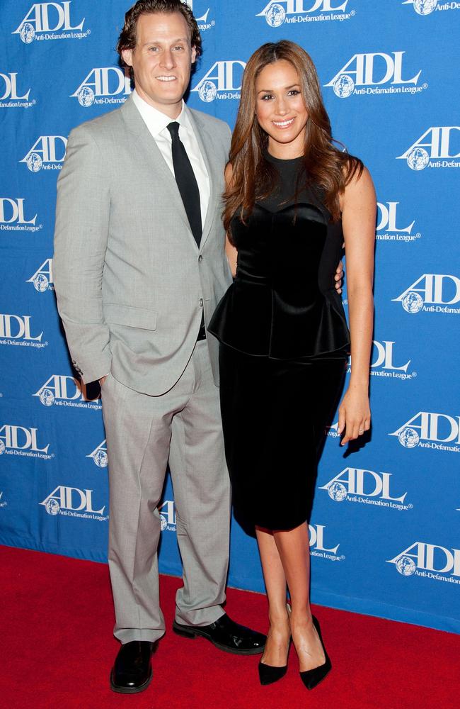 Meghan Markle and her ex-husband Trevor Engelson in 2011. Picture: Amanda Edwards/Getty Images