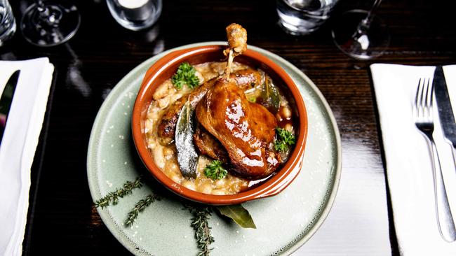 Winter winner: the confit duck cassoulet is a comforting hug of a dish.